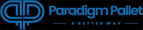 A black and blue logo for paradise beach.